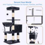 Heybly Cat Tree with Toy, Cat Tower condo for Indoor Cats, Cat House with Padded... - Image 7