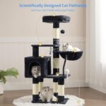 Heybly Cat Tree with Toy, Cat Tower condo for Indoor Cats, Cat House with Padded... - Image 8