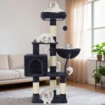 Heybly Cat Tree with Toy, Cat Tower condo for Indoor Cats, Cat House with Padded... - Image 10