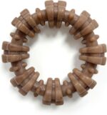 Nylabone Strong Chew Textured Ring Dog Toy Made with Real Beef & Chicken, Durabl... - Image 9