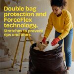 Glad Large 30 Gallon Trash Bags, Unscented Heavy Duty Garbage Bags, Forceflex wi... - Image 5