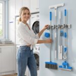 Holikme Mop Broom Holder Wall Mount Metal Pantry Organization and Storage Garden... - Image 8