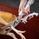 Heavy Duty Stainless Steel Kitchen Shears, Spring Loaded Poultry Shears with Saf... - Image 6
