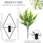 3 Pcs Wall Plants Artificial Decor,Boho Wall Decor,Home Office Living Room Wall ... - Image 3
