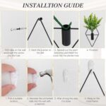 3 Pcs Wall Plants Artificial Decor,Boho Wall Decor,Home Office Living Room Wall ... - Image 4