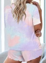 Ekouaer Pajamas Set for Women Short Sleeve Lounge Set 2 Piece Loungewear PJs Sof... - Image 4