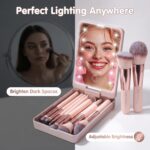BS-MALL Makeup Brushes Foundation Powder Concealers Eye Shadows Makeup Set with ... - Image 4