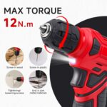 Tool Set - 8V Cordless Drill Set, 132 Piece Home Tool Set With Hand Drill, Tool ... - Image 3