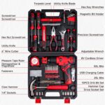Tool Set - 8V Cordless Drill Set, 132 Piece Home Tool Set With Hand Drill, Tool ... - Image 7