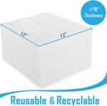 100 Pack Foam Sheets, DAT 12" x 12", 1/16" Thickness, Foam Wrap Cushioning Mater... - Image 6