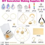 DIY Suncatchers, 400 pcs Sun Catchers Making Supplies Kit Art and Crafts for Adu... - Image 3