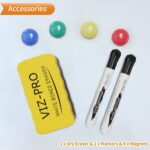 VIZ-PRO Magnetic Whiteboard/Dry Erase Board, 18 X 12 Inches, Includes 1 Eraser &... - Image 6