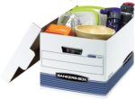 Bankers Box 20-Pack Medium Duty File Storage Boxes with Lids, FastFold Assembly,... - Image 5