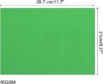 MECCANIXITY 50 Sheets Colored Copy Paper 8.3 x 11.7Inch Printer Paper 80gsm Emer... - Image 3