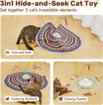 Potaroma Cat Toys Chargeable, 3in1 Hide and Seek, Automatic Interactive Fun, Flu... - Image 3