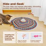 Potaroma Cat Toys Chargeable, 3in1 Hide and Seek, Automatic Interactive Fun, Flu... - Image 4