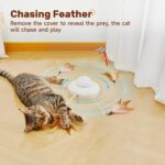 Potaroma Cat Toys Chargeable, 3in1 Hide and Seek, Automatic Interactive Fun, Flu... - Image 6