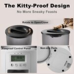 Automated Cat Feeder,Clear 4.2L Dry Food Dispenser with Single Bowl,Programmable... - Image 4