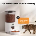 Automated Cat Feeder,Clear 4.2L Dry Food Dispenser with Single Bowl,Programmable... - Image 5