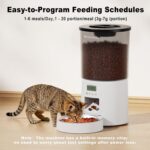 Automated Cat Feeder,Clear 4.2L Dry Food Dispenser with Single Bowl,Programmable... - Image 7