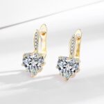 Sterling Silver Earrings for Women 2025 Love Heart Shape Stud Earrings Valentine... - Image 5