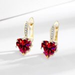 Sterling Silver Earrings for Women 2025 Love Heart Shape Stud Earrings Valentine... - Image 6