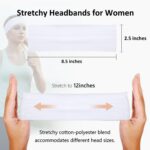 Huachi Headbands for Women Non Slip 16 Pack Elastic Sports Hair Bands for Women,... - Image 4