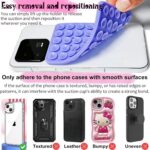 Anteel 2 Pack Silicone Suction Cup Phone Case Mount Double Sided, Hands-Free Sil... - Image 4