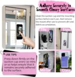 Anteel 2 Pack Silicone Suction Cup Phone Case Mount Double Sided, Hands-Free Sil... - Image 5