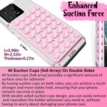 Anteel 2 Pack Silicone Suction Cup Phone Case Mount Double Sided, Hands-Free Sil... - Image 6