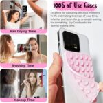 Anteel 2 Pack Silicone Suction Cup Phone Case Mount Double Sided, Hands-Free Sil... - Image 7