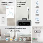 Tapo Smart Plug, Wi-Fi in-Wall Outlet, Matter Compatible, Energy Monitoring, 15A... - Image 3
