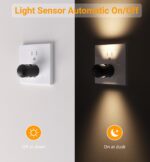 TSEXES 6 Pack LED Night Lights with Dusk to Dawn Sensor, 3000K Soft White, Plug ... - Image 3
