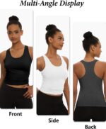 Dalavch 5 Pack Women's Workout Racerback Tank Tops Spandex Yoga Athletic Running... - Image 6
