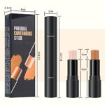 4 Colors Cream Contour Sticks Makeup Kit, Primer Face Highlighter Contouring for... - Image 7
