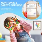 Nicpro 12 Colors Washable Finger Paint Set for Toddlers (2 oz), Non-Toxic & Baby... - Image 3