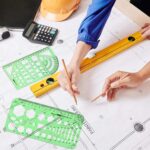 15PCS Geometric Drawings Templates, Measuring Geometry Rulers, Drafting Stencils... - Image 5