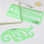 15PCS Geometric Drawings Templates, Measuring Geometry Rulers, Drafting Stencils... - Image 6