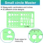 15PCS Geometric Drawings Templates, Measuring Geometry Rulers, Drafting Stencils... - Image 7