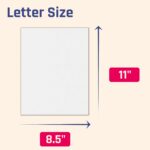 20 Sheets, 130 lb (350 gsm) - Thick Heavy White Cardstock, Heavyweight Cardboard... - Image 3
