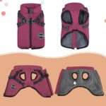 Dog Winter Coat,Warm Jacket Paded Fleece Pet Vest with Built in Harness,Windproo... - Image 4