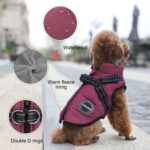 Dog Winter Coat,Warm Jacket Paded Fleece Pet Vest with Built in Harness,Windproo... - Image 5