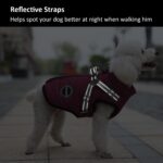 Dog Winter Coat,Warm Jacket Paded Fleece Pet Vest with Built in Harness,Windproo... - Image 7