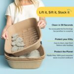 Kitty Sift (Set of 1 Litter Box & 5 Sifting Liners) Disposable Sifting Cat Litte... - Image 10