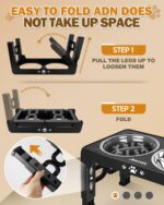 Jovrun Elevated Dog Bowls for Medium Large Size Dogs, Non-Slip Dog Feeder with 1... - Image 7