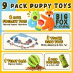 Zeaxuie 9 Pack Luxury Puppy Toys for Teething Small Dogs, Puppy Chew Toys with C... - Image 3