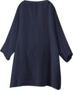 Linen Shirts for Women 2025 Summer Cotton Short Sleeve Button Down Blouses Casua... - Image 4