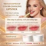 Color Changing Lipstick, Gold Crystal pH Color-Changing Lipstick 24HR Transferpr... - Image 5