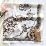 Julunar Silk Like Head Scarf for Women - Satin Large Hair Scarves - 35" Square S... - Image 4