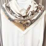 Julunar Silk Like Head Scarf for Women - Satin Large Hair Scarves - 35" Square S... - Image 7